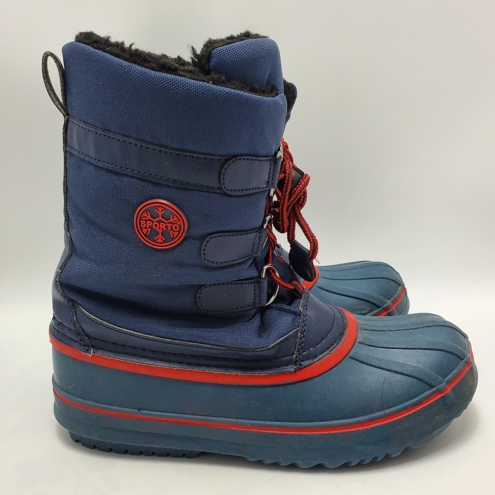 Sporto Winter boots Big Kids Size 6 Blue Red